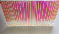 Thin Clear CBS Accordion 90 COE Dichroic Glass - 5 sizes available!