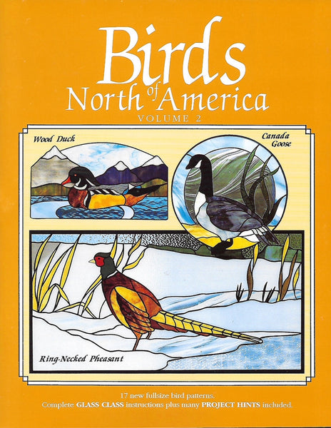 OOP 1995 'Birds of North America - Volume 2' Stained Glass Pattern Book - Full size patterns