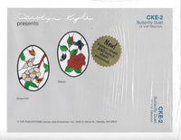 Vintage 1985 CKE-2 Butterfly Duet Stained Glass Pattern Full size pattern NIP