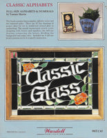 Rare 1987 'Classic Alphabets' Stained Glass Pattern Book - Outstanding font patterns!