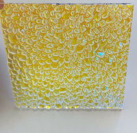Thin Clear CBS Pink Teal Dew Drop 90 COE Dichroic Glass - 5 sizes available!