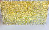 Thin Clear CBS Pink Teal Dew Drop 90 COE Dichroic Glass - 5 sizes available!