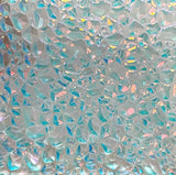 Thin Clear CBS Black Cherry Dew Drop 90 COE Dichroic Glass - 5 sizes available!