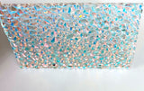 Thin Clear CBS Black Cherry Dew Drop 90 COE Dichroic Glass - 5 sizes available!
