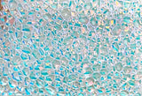 Thin Clear CBS Black Cherry Dew Drop 90 COE Dichroic Glass - 5 sizes available!