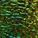 Black 3mm CBS Emerald Ripple 90 COE Dichroic Glass - 5 sizes available!