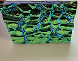 Black 3mm CBS Cyan Copper Figure C 90 COE Dichroic Glass - 5 sizes available!