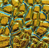 Black 3mm CBS Cyan Copper Figure C 90 COE Dichroic Glass - 5 sizes available!