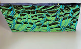 Black 3mm CBS Cyan Copper Figure C 90 COE Dichroic Glass - 5 sizes available!