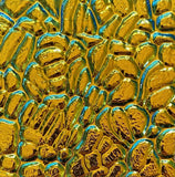 Black 3mm CBS Cyan Copper Figure C 90 COE Dichroic Glass - 5 sizes available!