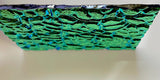 Black 3mm CBS Cyan Copper Figure C 90 COE Dichroic Glass - 5 sizes available!