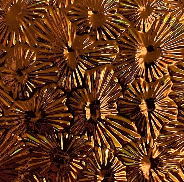 Black CBS Salmon 'Florentine' 90 COE Dichroic Glass - 5 sizes available!