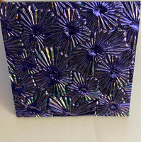 CBS Thin Black Violet Florentine 90 COE Dichroic Glass- 5 sizes available!