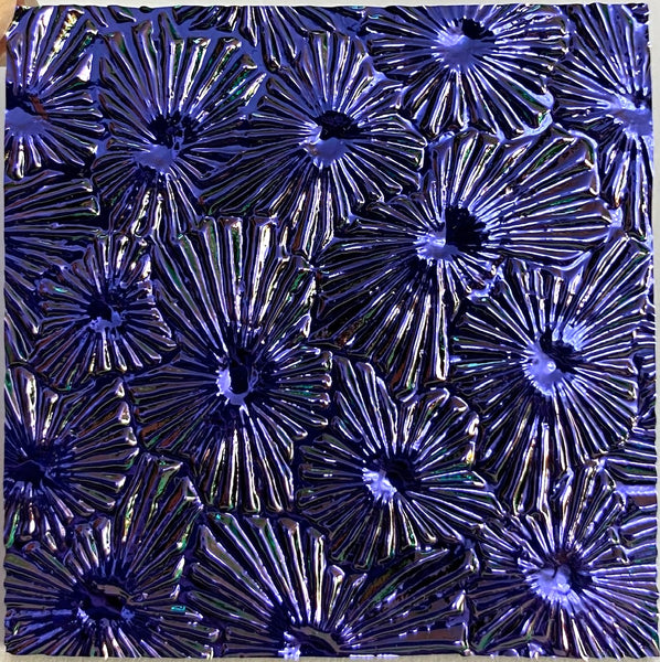 CBS Thin Black Violet Florentine 90 COE Dichroic Glass- 5 sizes available!