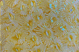 Thin Clear CBS Yellow Blue Florentine 90 COE Dichroic Glass - 5 sizes available!