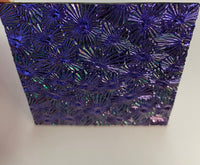 CBS Thin Black Violet Florentine 90 COE Dichroic Glass- 5 sizes available!