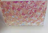 Thin Clear CBS Magenta Green Florentine 90 COE Dichroic Glass