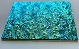 Black CBS Red Silver Blue 'Florentine' 90 COE Dichroic Glass - 5 sizes available!