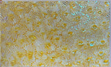 Thin Clear CBS Yellow Blue Florentine 90 COE Dichroic Glass - 5 sizes available!