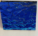 Black CBS Pink Teal Bullseye Granite 90 COE Dichroic Glass - 5 sizes available!