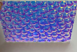 CBS Thin Clear Cyan Copper Hammered 90 COE Dichroic Glass - 5 sizes available!