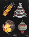 Rare Vintage 1978 'Holidays in Stained Glass' Pattern Book Holidays Halloween Thanksgiving Christmas