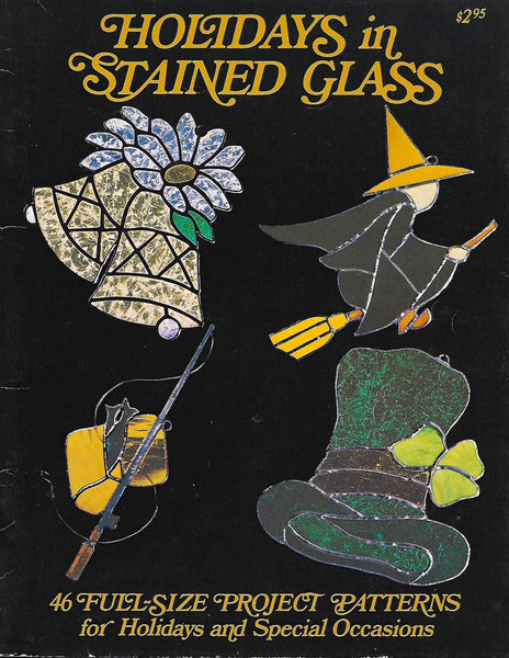 Rare Vintage 1978 'Holidays in Stained Glass' Pattern Book Holidays Halloween Thanksgiving Christmas