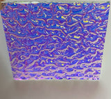 Thin Clear CBS Matrix Cyan Copper 90 COE Dichroic Glass - 5 sizes available!