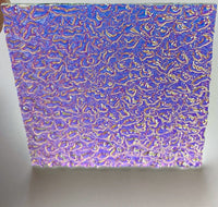 Thin Clear CBS Matrix Cyan Copper 90 COE Dichroic Glass - 5 sizes available!