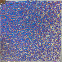 Thin Clear CBS Matrix Cyan Copper 90 COE Dichroic Glass - 5 sizes available!