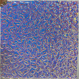 Thin Clear CBS Matrix Cyan Copper 90 COE Dichroic Glass - 5 sizes available!