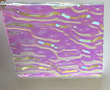 Clear CBS Emerald Green 'Ripple' 90 COE Dichroic Glass - 5 sizes available!