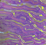 Clear CBS Emerald Green 'Ripple' 90 COE Dichroic Glass - 5 sizes available!