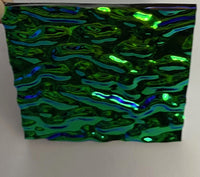 Black 3mm CBS Emerald Ripple 90 COE Dichroic Glass - 5 sizes available!