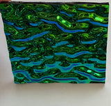 Black 3mm CBS Emerald Ripple 90 COE Dichroic Glass - 5 sizes available!
