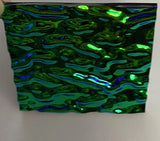 Black 3mm CBS Emerald Ripple 90 COE Dichroic Glass - 5 sizes available!