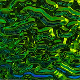 Black 3mm CBS Emerald Ripple 90 COE Dichroic Glass - 5 sizes available!