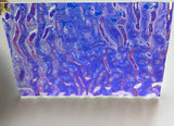 Clear CBS Cyan Copper 'Ripple' 90 COE Dichroic Glass - 5 sizes available!