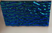 CBS Black Pink Teal Ripple 90 COE Dichroic Glass- 5 sizes available!