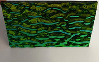 Black 3mm CBS Emerald Ripple 90 COE Dichroic Glass - 5 sizes available!