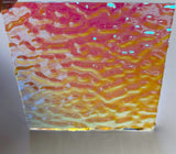 Clear CBS Magenta Green 'Ripple' 90 COE Dichroic Glass - 5 sizes available!