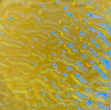 Clear Yellow Blue Ripple 3x3 90 COE Dichroic Glass- 5 sizes available!