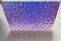 Clear CBS Cyan Copper 'Ripple' 90 COE Dichroic Glass - 5 sizes available!