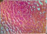 Clear CBS Magenta Green 'Ripple' 90 COE Dichroic Glass - 5 sizes available!
