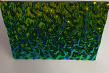 Black 3mm CBS Emerald Ripple 90 COE Dichroic Glass - 5 sizes available!