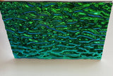 Black 3mm CBS Emerald Ripple 90 COE Dichroic Glass - 5 sizes available!