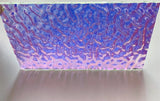 Clear CBS Cyan Copper 'Ripple' 90 COE Dichroic Glass - 5 sizes available!