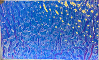Clear CBS Cyan Copper 'Ripple' 90 COE Dichroic Glass - 5 sizes available!