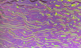 Clear CBS Emerald Green 'Ripple' 90 COE Dichroic Glass - 5 sizes available!