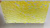 Clear Yellow Blue Ripple 3x3 90 COE Dichroic Glass- 5 sizes available!